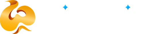 logo WishWin – złoty dym z lampy dżina i biały napis z błękitnymi iskrami